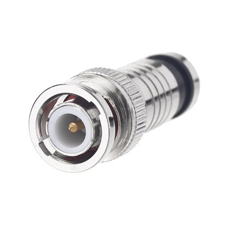 10 шт BNC компрессионный разъем для коаксиального кабеля RG59 CCTV камеры | Электроника