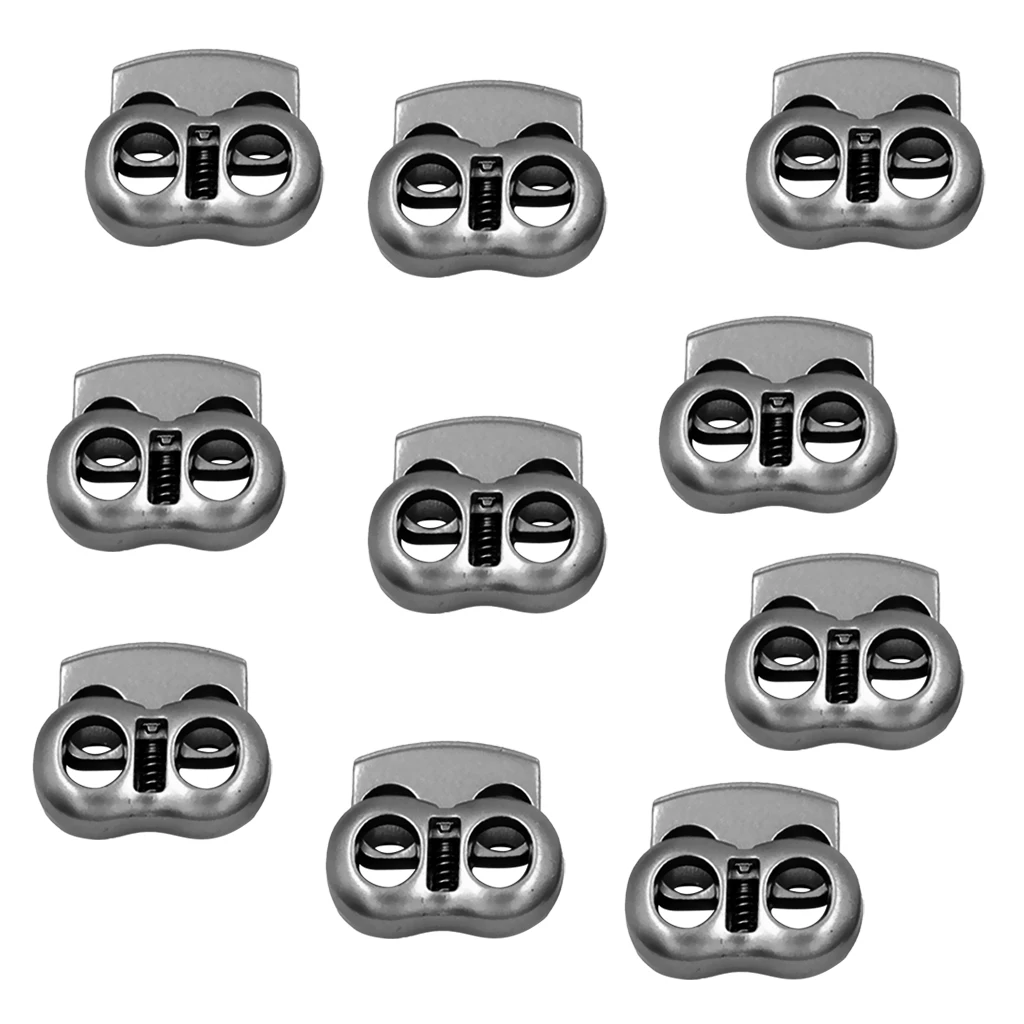 Шнур для Паракорда металлический с 2 отверстиями 10 шт. замки зажимные | Дом и сад