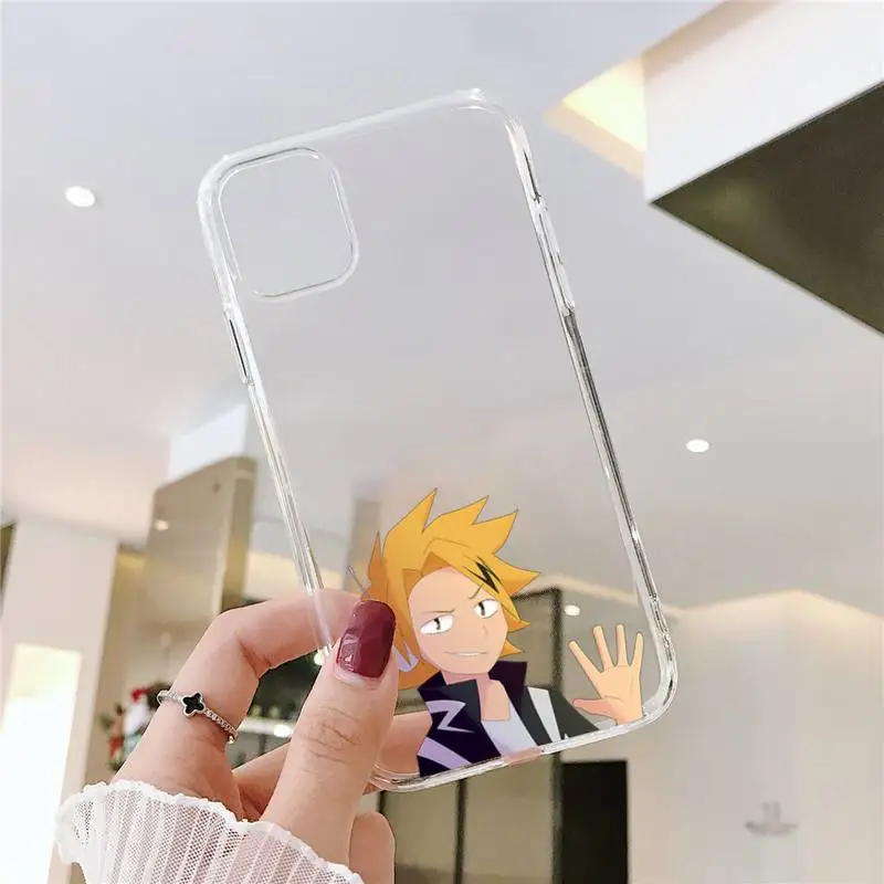 

Denki Kaminari Phone Case Transparent for iPhone 11 12 mini pro XS MAX 8 7 6 6S Plus X 5S SE 2020 XR