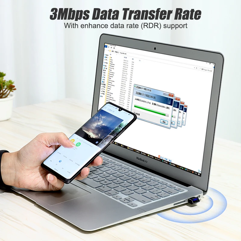 

USB Bluetooth Adapters USB Wireless Computer Adapter Audio Receiver Transmitter Dongles Laptop Earphone Mini Sender