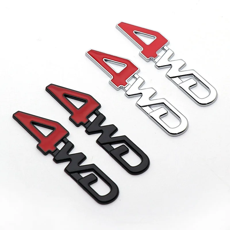 Металлическая 3D наклейка 4WD эмблема значок наклейки для Mitsubishi ASX Lancer EVO X Outlander Pajero