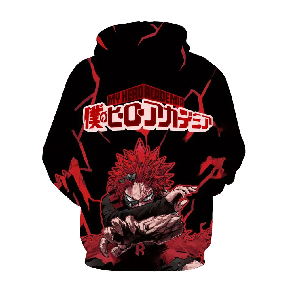 

Anime My Hero Academia Kirishima Eijiro Red Riot Cosplay Costumes Sweatshirt Hoodie Jacket Coat Pullover