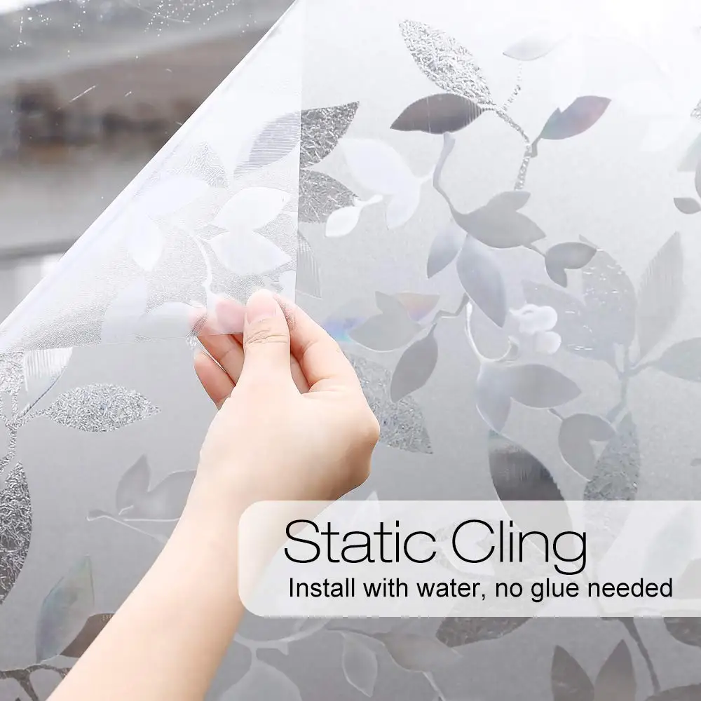 Privacy Window Film Rainbow Flower Static Cling Sliding Glass Door Non Adhesive Anti UV for Home Decoration | Дом и сад