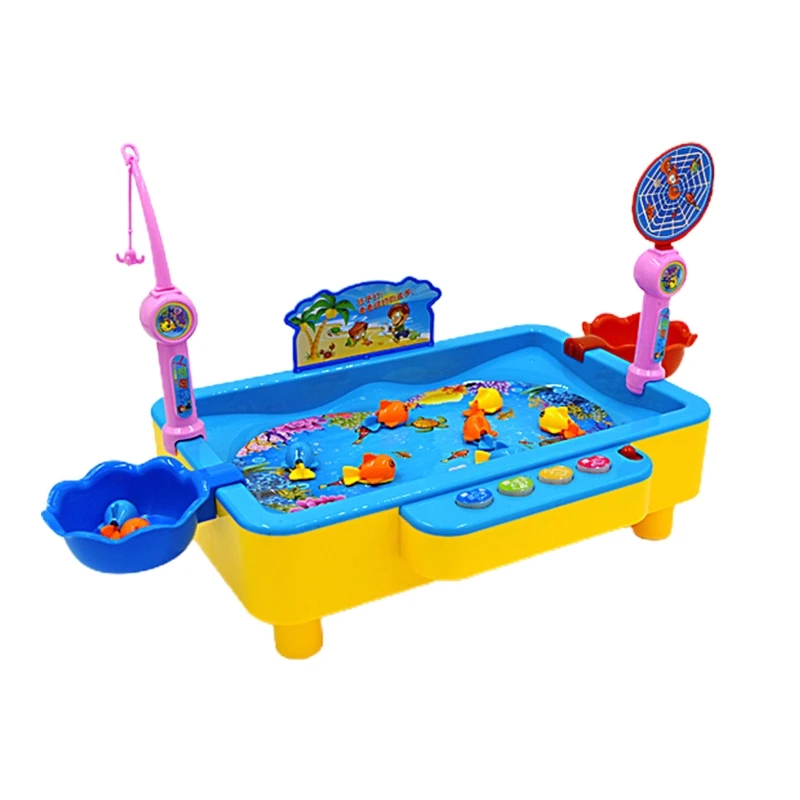

Children's electromagnetic fishing toy with music and lights 23GD