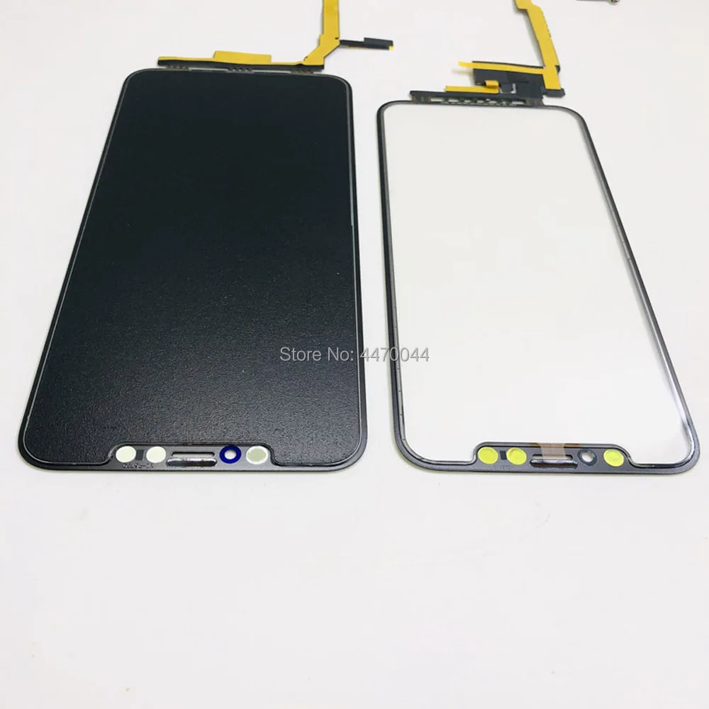 

5pc OCA Glue Film Laminated Touch Screen Digitizer Panel With Extend Touch Flex Cable For iPhone X XS 11 pro max Spare Parts