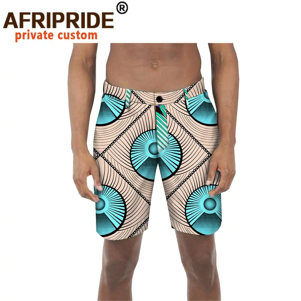 

2020 Newest Summer Casual Shorts African Ankara Print Men's Cotton Fashion Man Shorts Bermuda Beach Shorts Plus Size A1811001