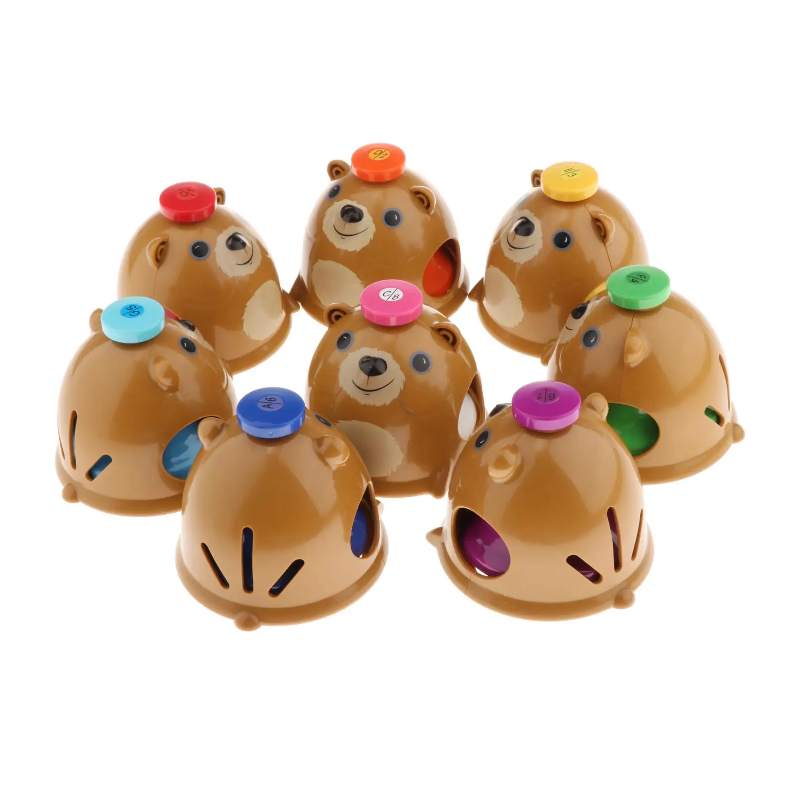 

8-Note Diatonic Hand Bell Musical Toy for Kids Musical Teaching Holiday Gift