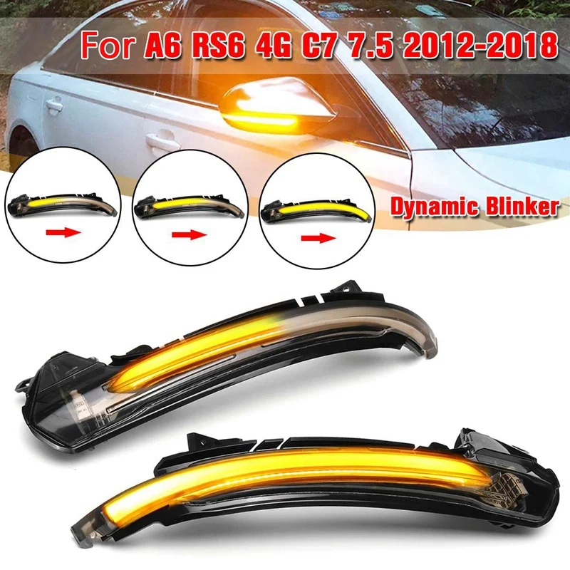 Автомобильный светодиодный динамический сигнал поворота светильник боковые