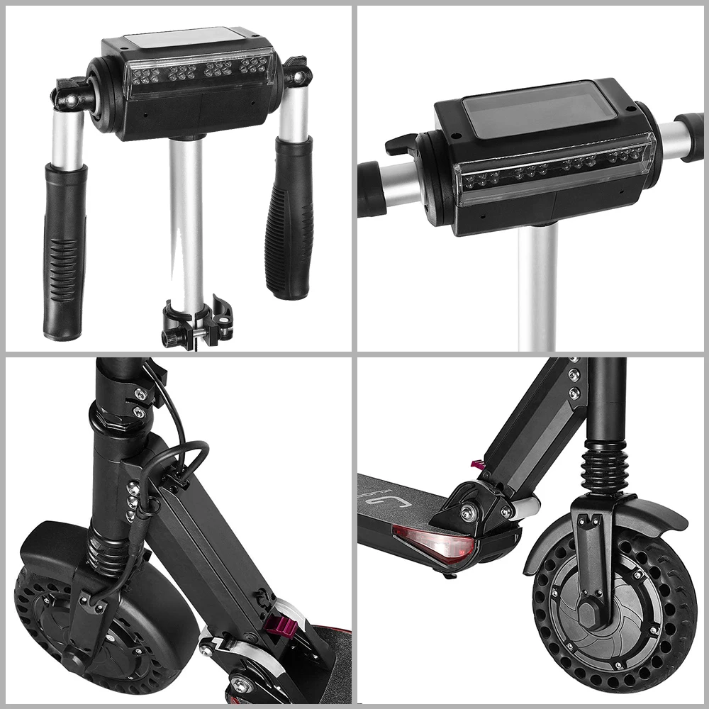 KUGOO S1 PRO Складной электрический самокат максимальная дальность 30 км 350 Вт защитные огни двигателя 8 дюймов сотовый взрывозащищенные шины E-Scooter