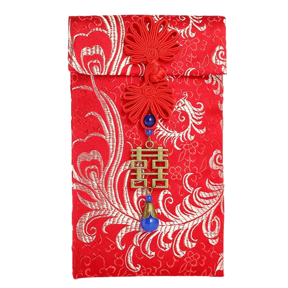 

2020 Hong Bao Wedding Birthday Chinese New Year Gift Bag Red Envelopes Brocade Lucky Housewarming Traditional Spring Festival