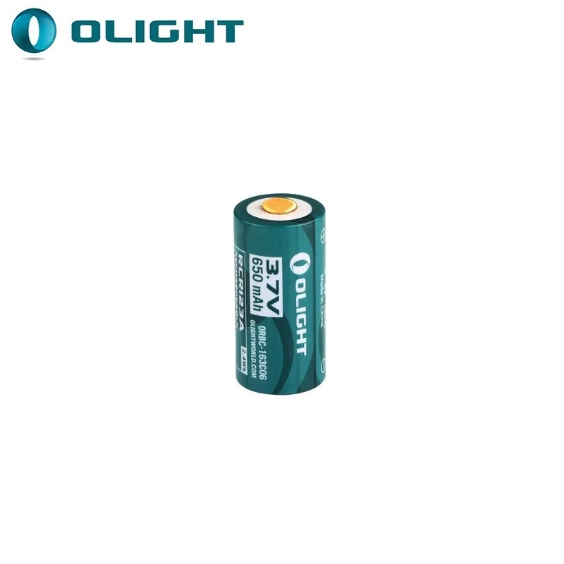 Olight ORBC 163C06 650mAh 3,7 V RCR123A 16340 аккумуляторная литий-ионная батарея - Цвет: 1 PCS