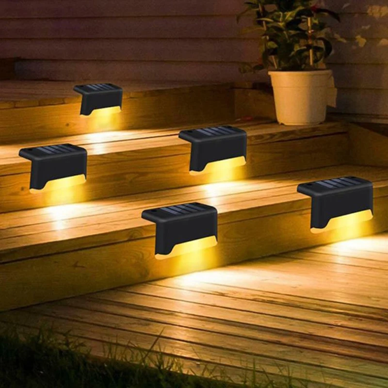 

4PCS Waterproof Led Solar Outdoor Fence Lamp Stairs Pathway Yard Solar Lights