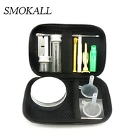 1set smoking accessories with snuff sniffer glass bottle aluminum tobacco stash jar acrylic board funnel cigarette smoke pipe
