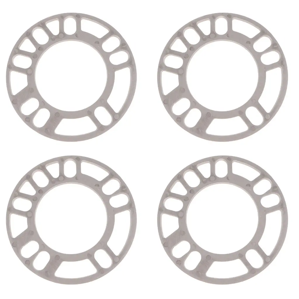 

4x Universal 5mm Auto Car Aluminum Wheel Spacers Kit 5mm Thick 75mm ID 135mm OD Car Wheel Thicken Spacer for Car