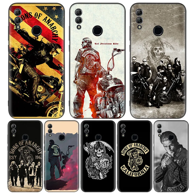 Черный чехол для Huawei Y9 Y5 Y6 Y7 2019 Honor 10 9 Lite 9X 8X 8S 8A 7S 7A 10i 20i Coque|Бамперы| |