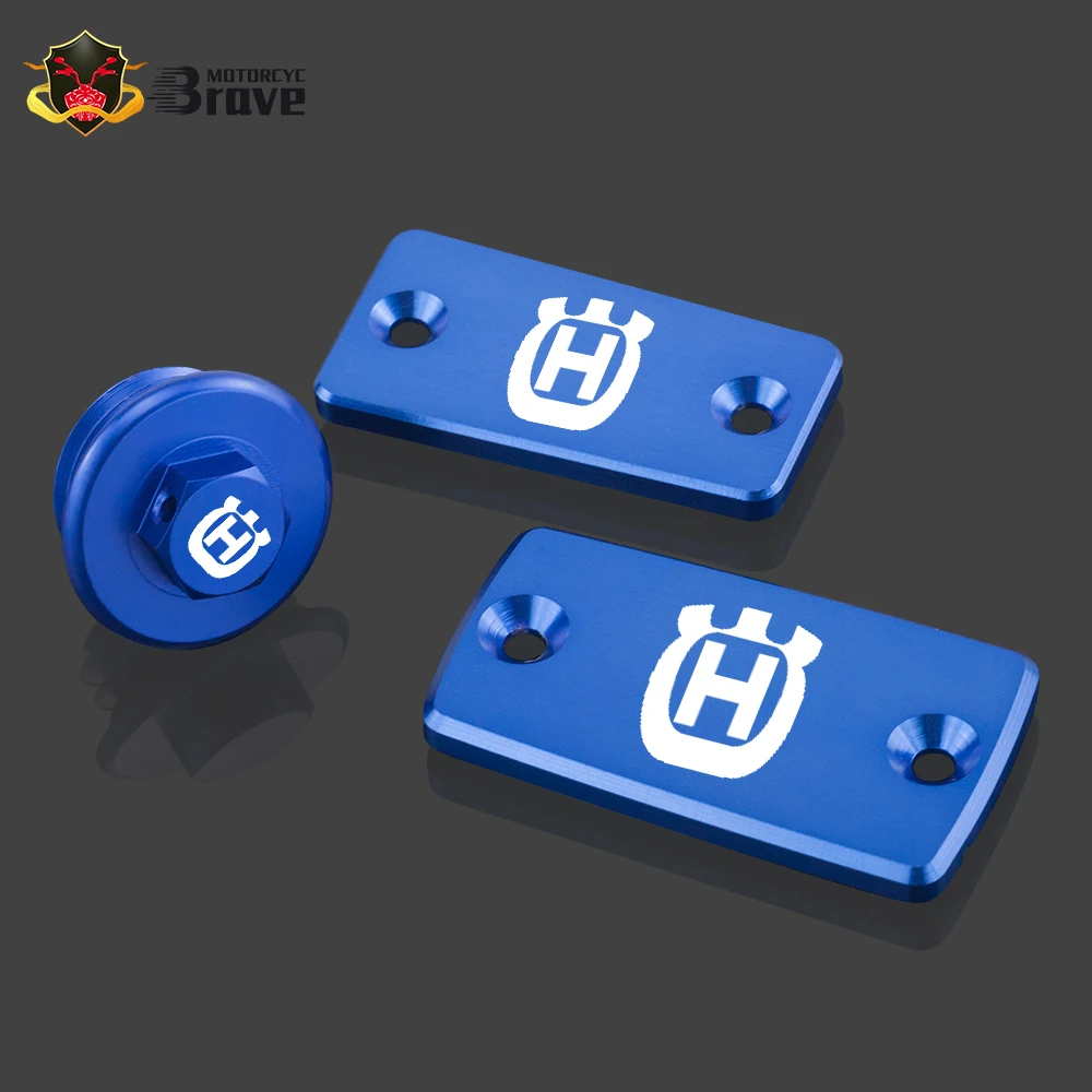 

For Husqvarna TE 150i 250 250i 300 300i Engine Oil Fuel Filler Cap Cover Plug Front Brake Reservoir Fluid Tank Cover TE250 TE300