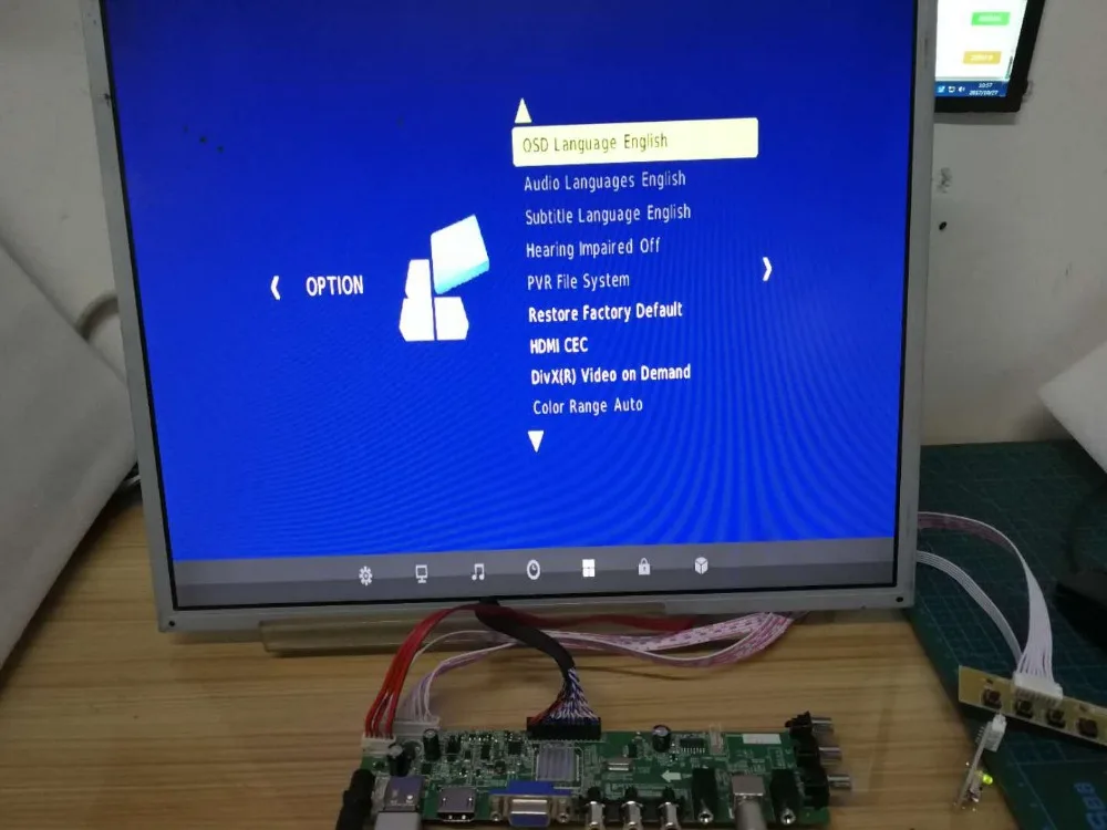 DVB-T2/DVB-T/DVB-C ЖК цифровой телевизор драйвер плата контроллера комплект 23,8 дюймов LM238WF2 SSA1 1280*800 3663 ЖК-плата контроллера DIY комплект