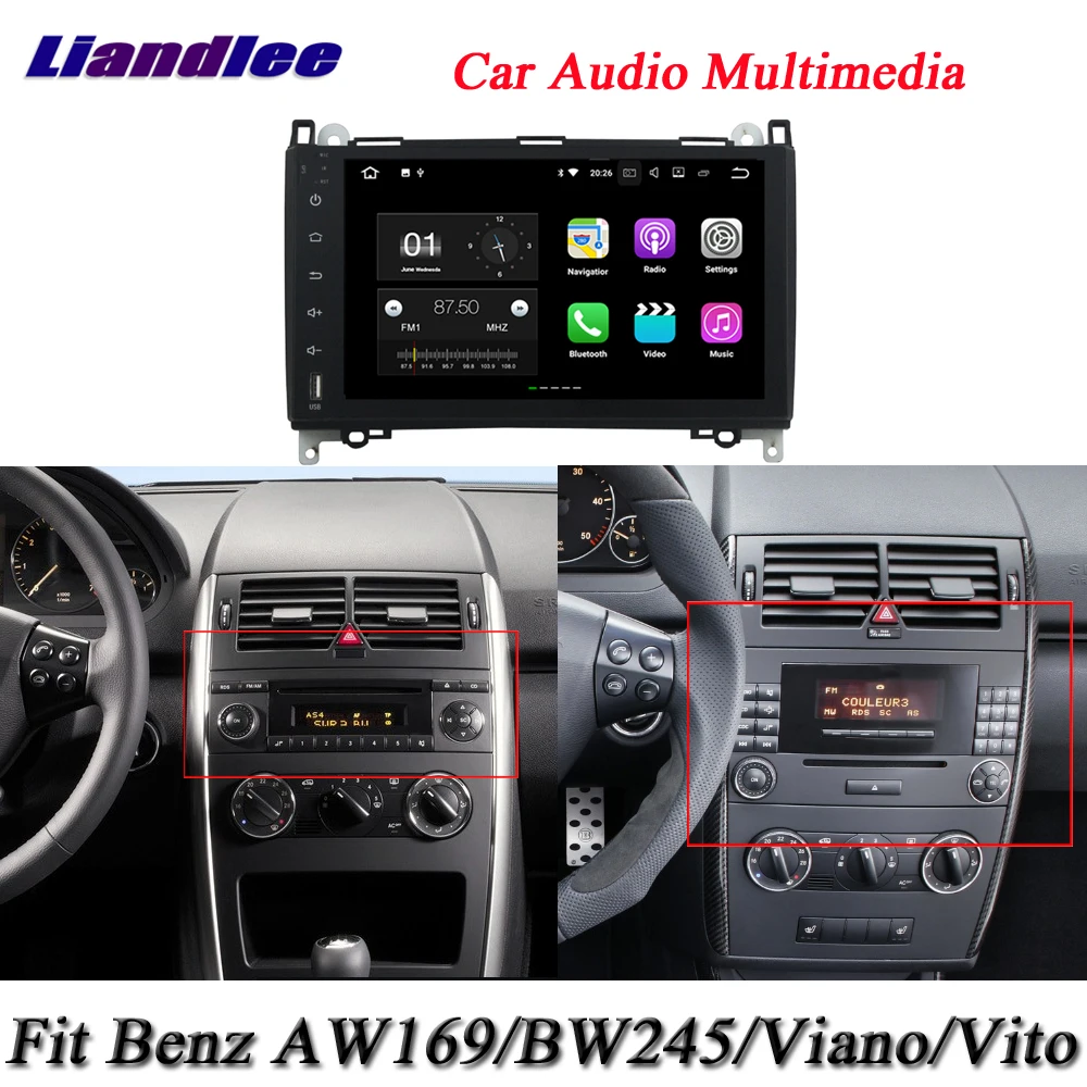

Liandlee Car Android System For Mercedes Benz A W169 / B W245 Radio GPS Nav MAP Navigation HD Screen Multimedia NO CD DVD Player
