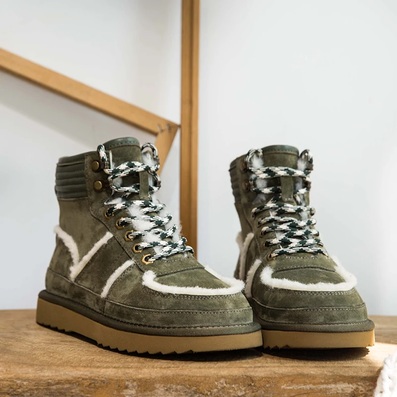 2019 г. Новая зимняя женская обувь женские зимние спортивные ботинки Martin на овечьем