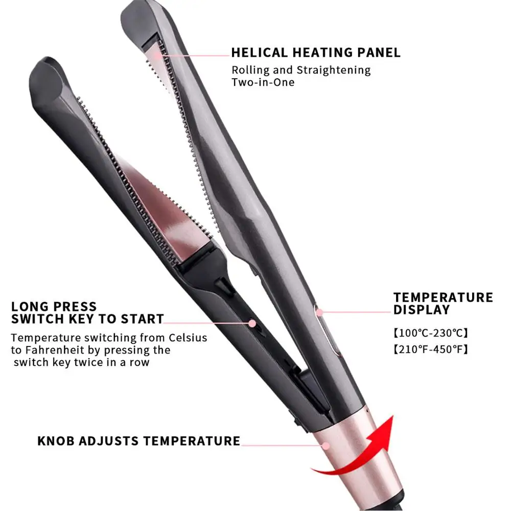 Выпрямитель для волос щипцы завивки керамический витой плоский утюг всех типов с