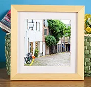 Большой размер современный дизайн квадратная фоторамка настенная из цельного