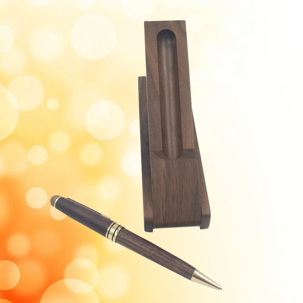 

Wooden Pen with Gift Case Rollerball Pen for Signature Business Birthday Anniversary Father's Day Gift
