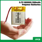 602025 3,7 V 250mAh литиевая батарея полимерная аккумуляторная батарея для MP3 MP4 bluetooth динамик автомобильный локатор умная Одежда