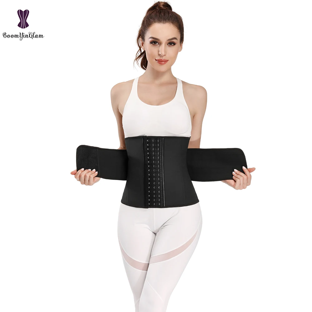 

2021 Newest Product Women Waist Shapers Latex Cincher Waist Trainer Sheathe Corset 9 Steel Boned Sport Girdle Slimming Belt #658