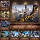 Horizon Zero Dawn игровые плакаты художественные плакаты и принты стена арт-деко холст картины гостиная домашний декор