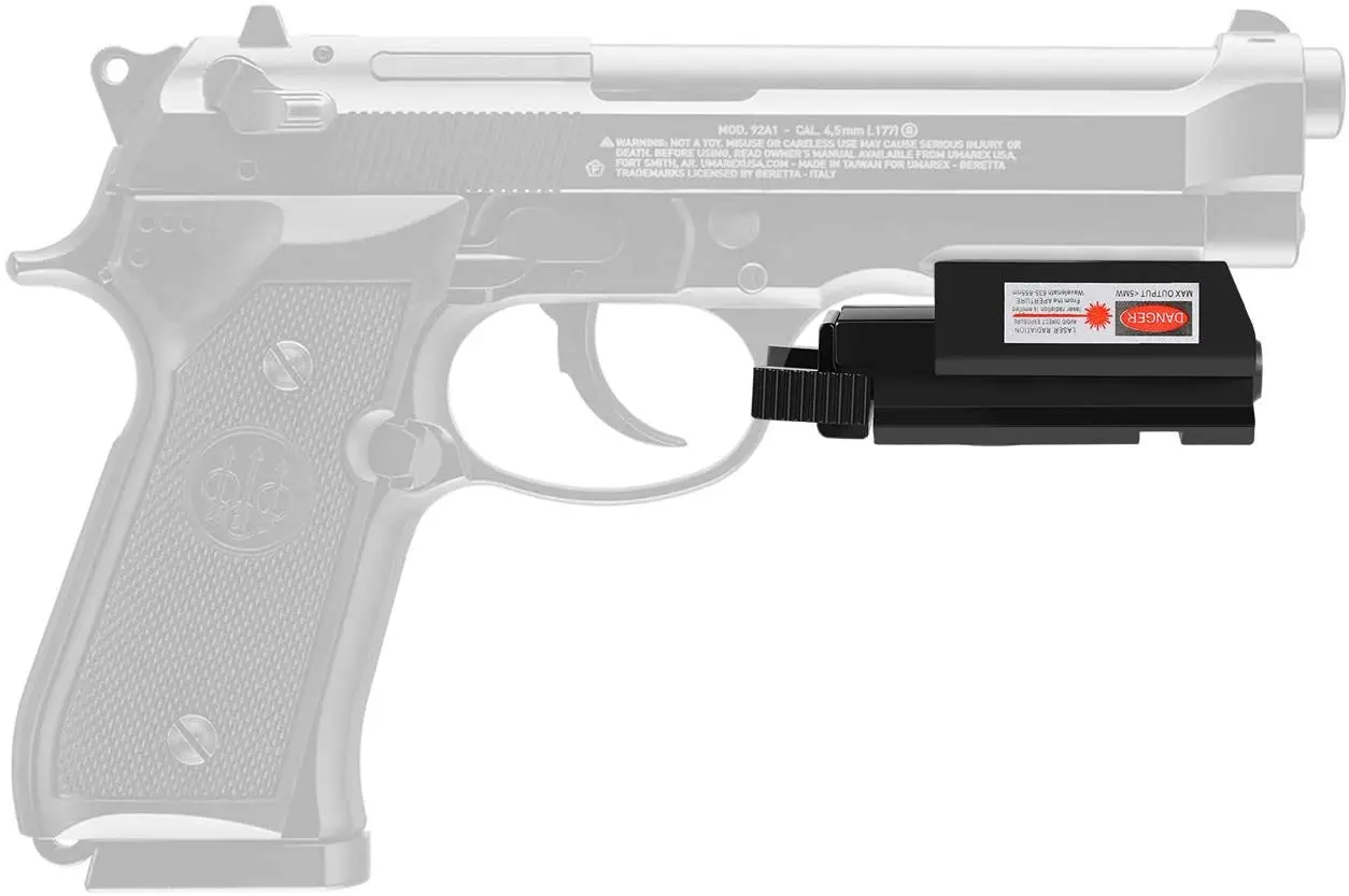 Тактический красный лазерный прицел 20 мм пистолет Вивера Пикатинни рельс для