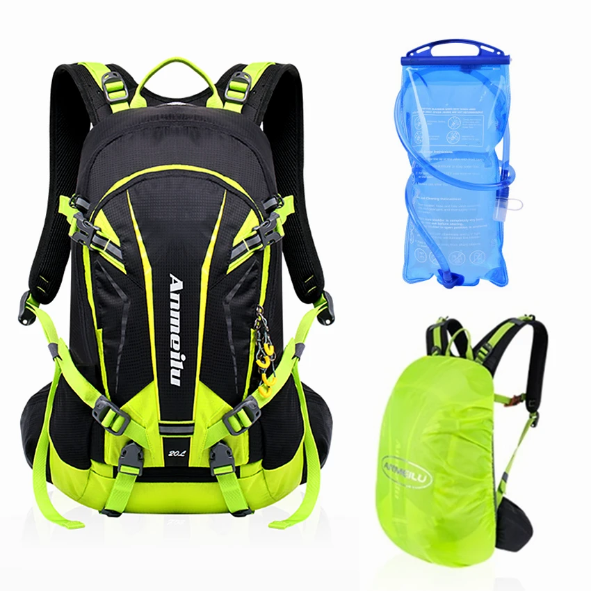 20L Waterproof Cycling Bicycle Bag Rain Cover Breathable Lightweight Rucksack Hike Camping MTB Mountain Bike Hydration Backpack |