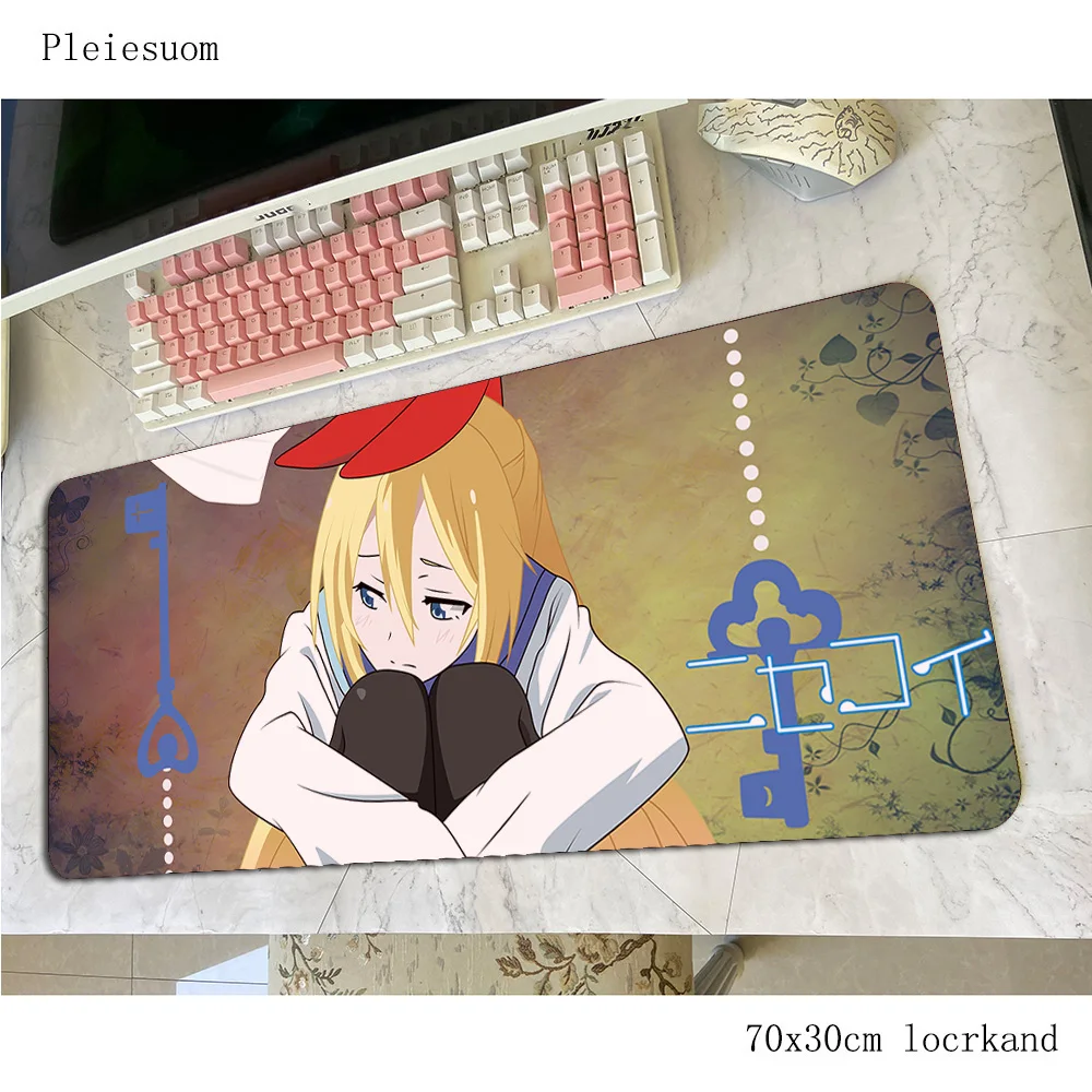 Игровой коврик для мыши Nisekoi, 700x300x4 мм, игровой коврик для мыши, подставка под запястье, Настольный коврик для ноутбука, игры в аниме, padmouse, игровые коврики для ПК, геймпад
