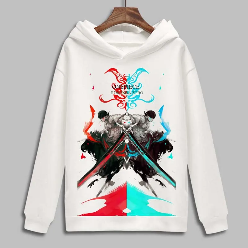 Толстовка с капюшоном и изображением персонажей мультфильма Большой куш ророноа