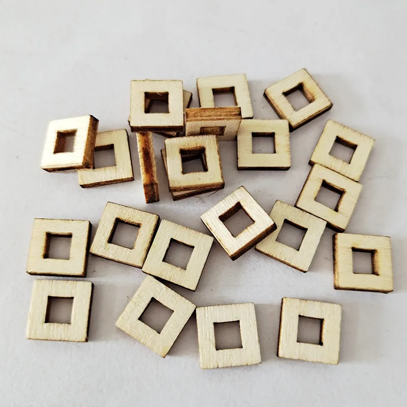 

100pcs Wooden Cutouts Wood Flower Slices Wooden Embellishments Table Confetti Rustic Ornaments for DIY Craft Making Supplies