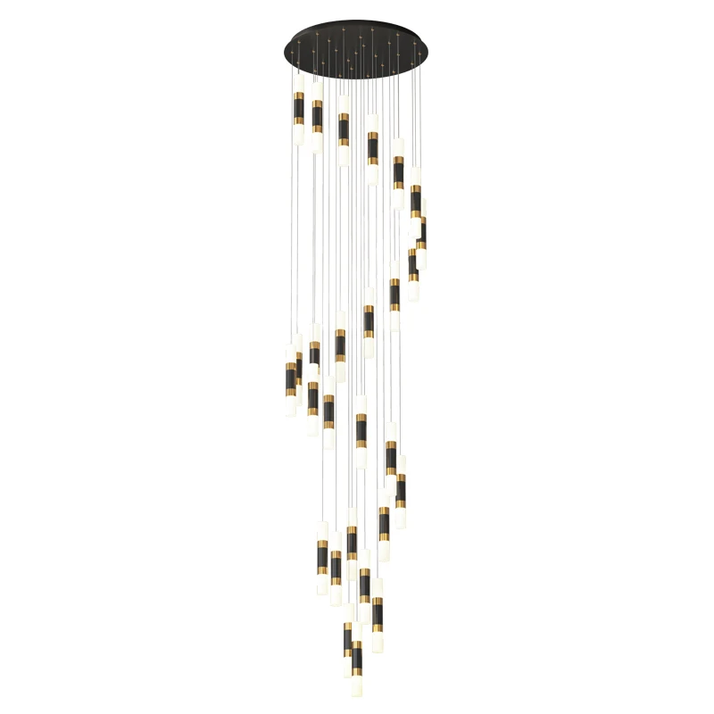 

Nordic LED 12/16/25/36 Heads Pendants For Stairway Kitchen Palace Living Room Auditorium Bedroom Kitchen Villa Indoor Lights