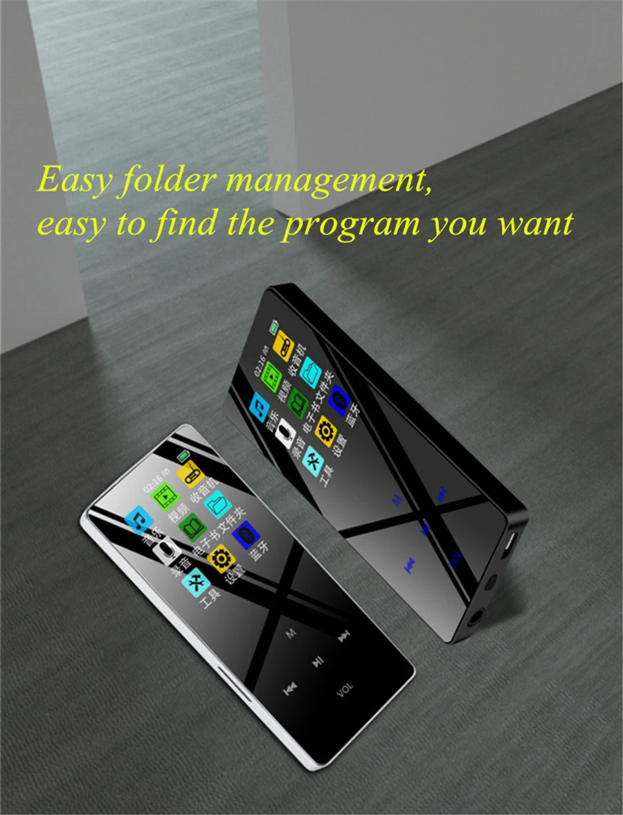 Newest JS-08 8GB MP3 Touch Key Sport Bluetooth HIFI Music Player Super-long Standby With E-Book FM Radio Support TF Card | Портативная