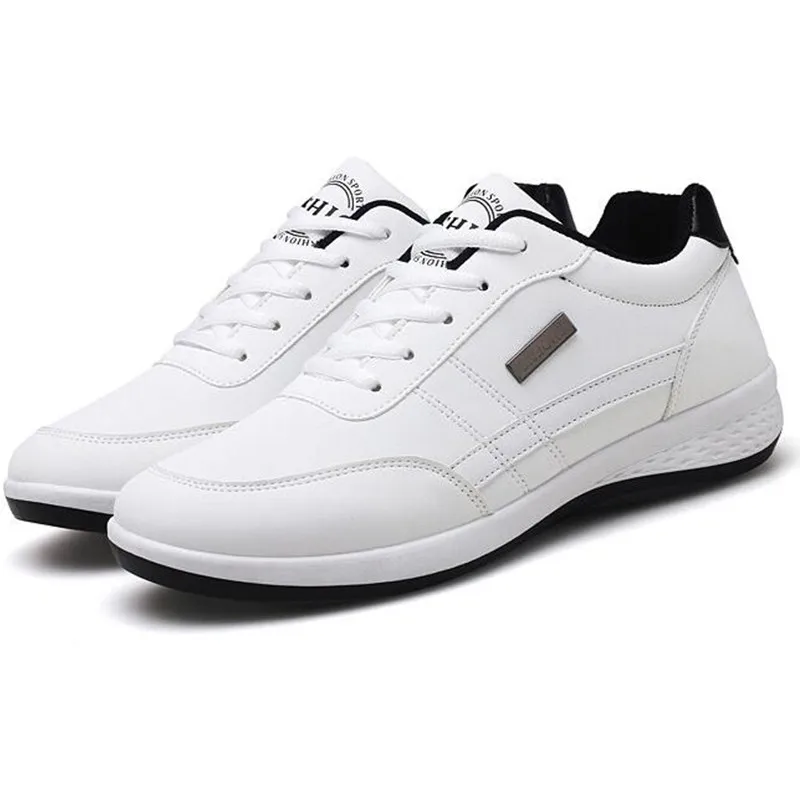 Мужские повседневные дышащие кроссовки на шнуровке Весенняя кожаная обувь chaussure