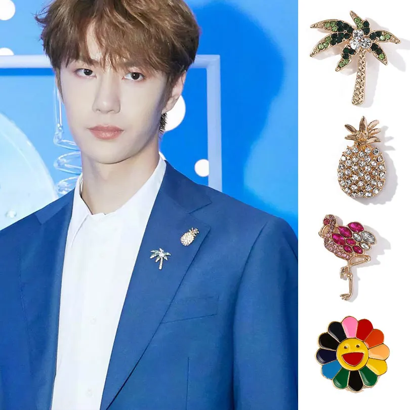 М мизм Мода эмалированная брошь набор мультфильм кролик Подсолнух красивые