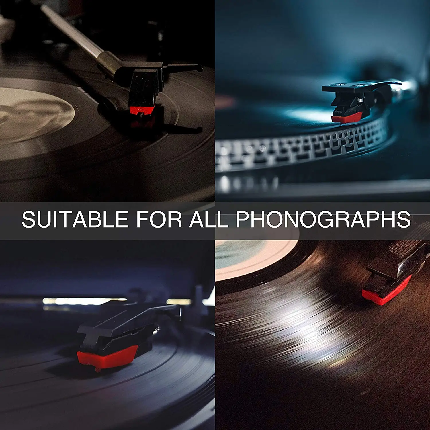 

4 pcs Portable record player stylus record player accessories phonograph turntable pen needle accessories widely used convenient