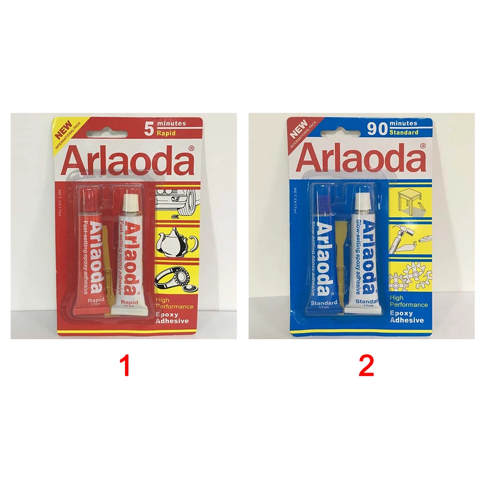 

Araldite 2pcs/set 5/90 Minutes Liquid Stationery AB Glue Waterproof Adhesive Metal Ceramics Glues AB Epoxy