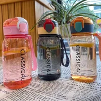 sports water bottles gym leak proof drop proof portable shaker mug outdoor travel kettle plastic drink water cup bpa free 2021