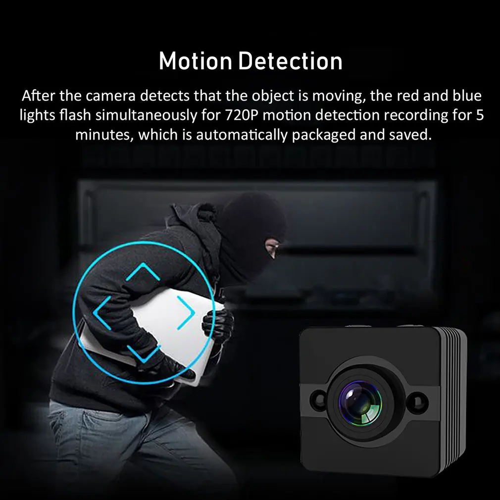 Мини камера SQ12 датчик ночного видения Видеокамера движения DVR HD 1080P микро камера DV Спорт Видео маленькая мини камера SQ 12