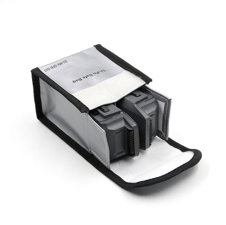 

2 Lithium Battery Capacity Explosion-Proof Safe Bag Fiber Pouch Sleeve Protective For DJI Mavic Pro