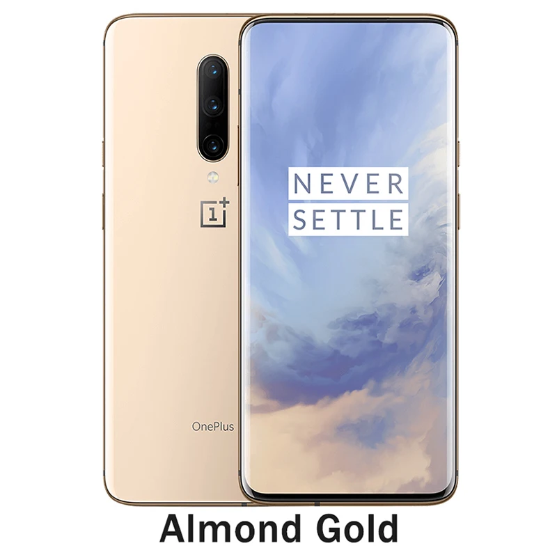 Золотой OnePlus 7 Pro Global rom 4G смартфон 256GB Snapdragon 855 камера 48 МП 6,67 ''Fluid AMOLED 2K разрешение UFS 3,0 Тройная камера - Цвет: Золотой