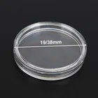 Капсулы для монет 38 мм, прозрачный круглый пластиковый контейнер, чехол для хранения