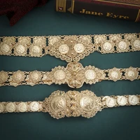 golden waist chain hollow pattern jewelry chains fashion belly chains designer jewelry napoleon belts