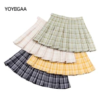 fashion plaid women skirts mini high waist chic female pleated skirt harajuku sailor skirt summer casual ladies short skirts