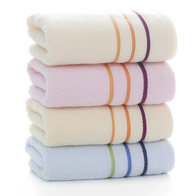 

[2Pcs] High Quality Face Towel Adult Solid Color Thickened Hollow Absorbent Soft Cotton Nordic Style Supermarket Family Travel