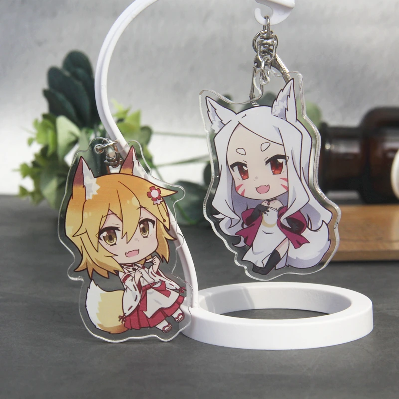 Аниме Полезная лиса Senko san Sewayaki Kitsune no косплей акриловый брелок подвеска