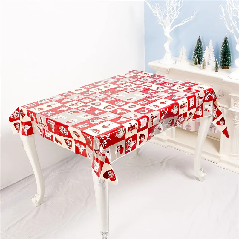 Рождественская Декоративная скатерть для столовой кухни хлопчатобумажная стола